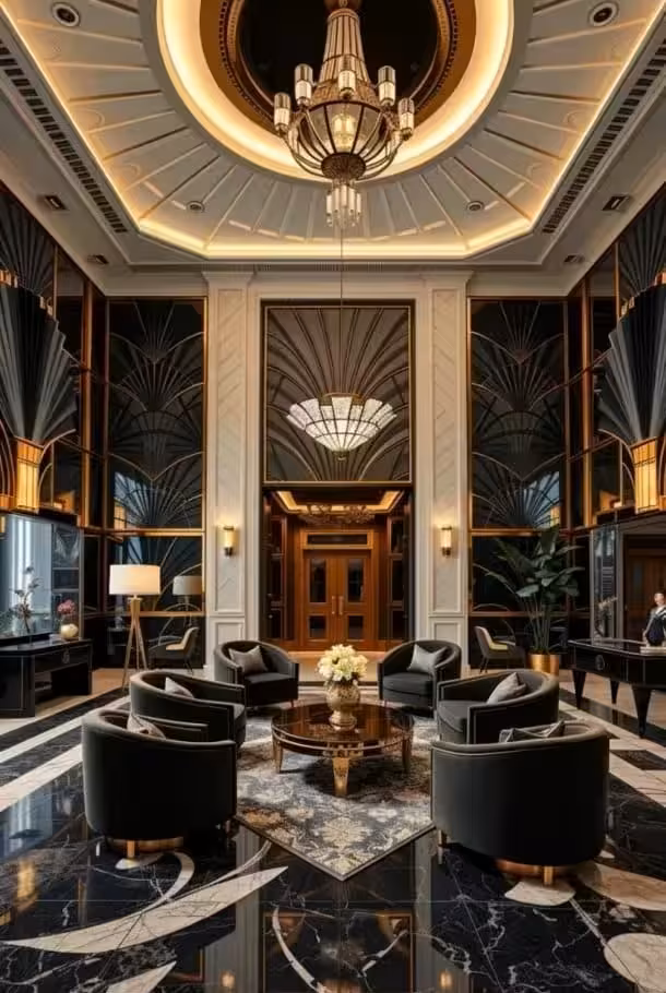 Premium hotel lobby